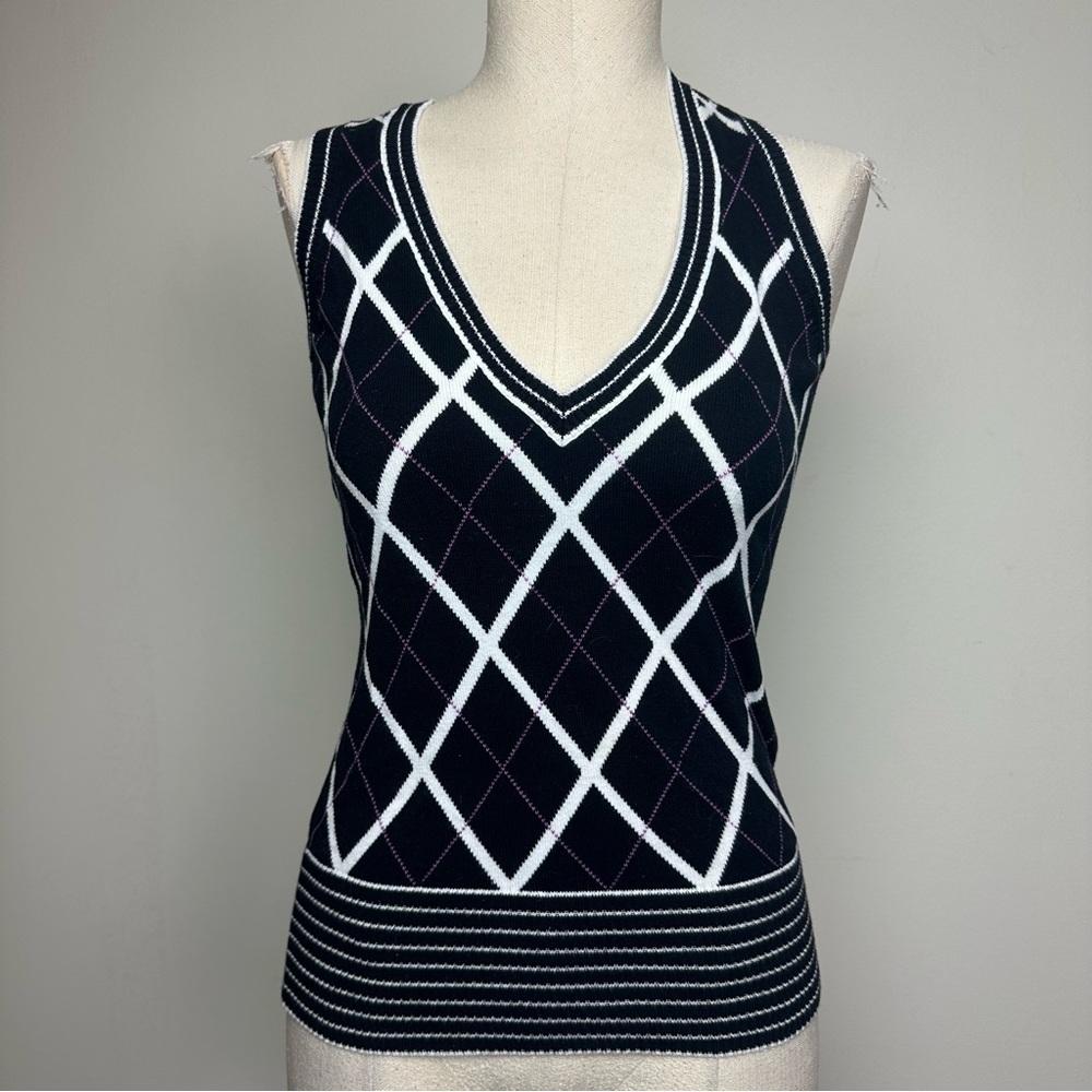 Vintage Esprit Argyle Sweater Vest